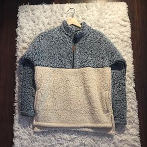 Gray and white Sherpa